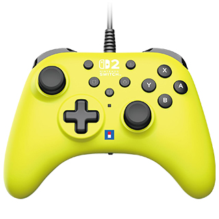 ホリパッド TURBO for Nintendo Switch2 Windows PC ライムイエロー