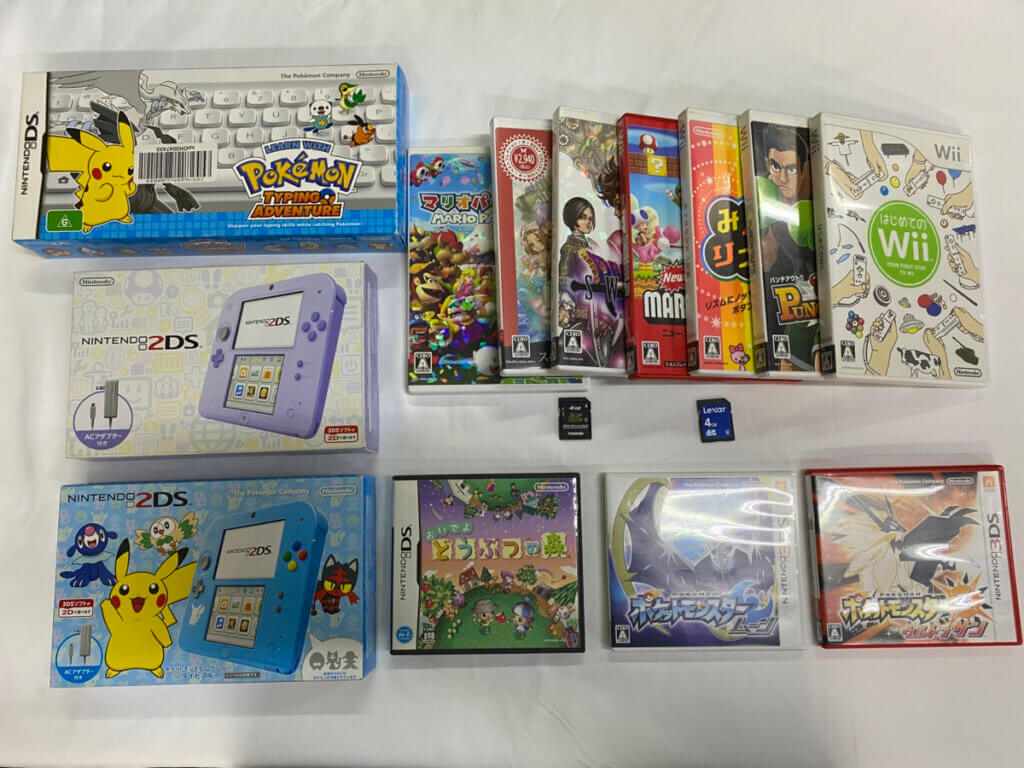 2DS本体、周辺機器、ソフトを計15点買取しました！