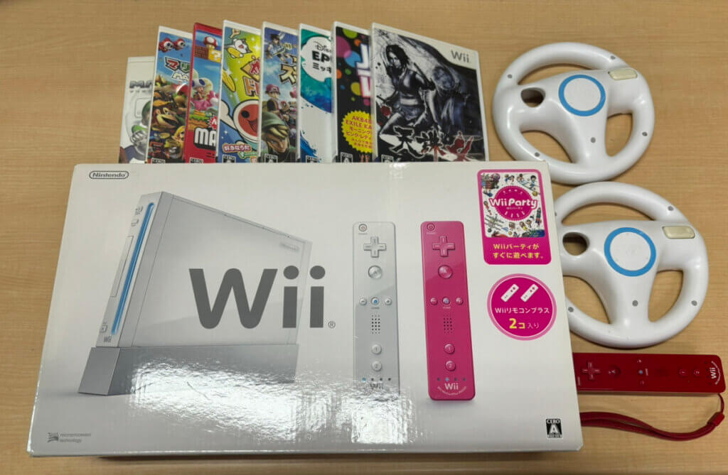 Wii本体、周辺機器、ソフトを計12点買取しました！
