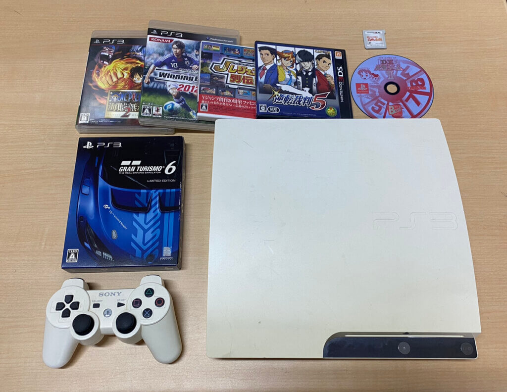PS3本体、コントローラー、ソフトを計9点買取しました！
