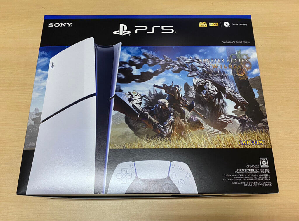 PlayStation 5 デジタル・エディション “モンスターハンターワイルズ” 同梱版を1点買取しました！