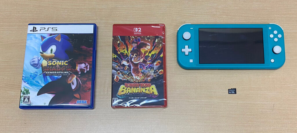 SwitchLite本体、周辺機器、ソフトを計４点買取しました！