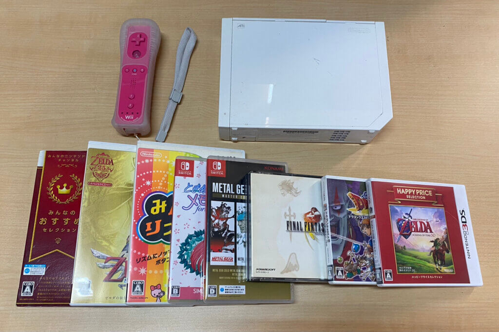 Wii本体、コントローラー、ソフトを計10点買取しました！