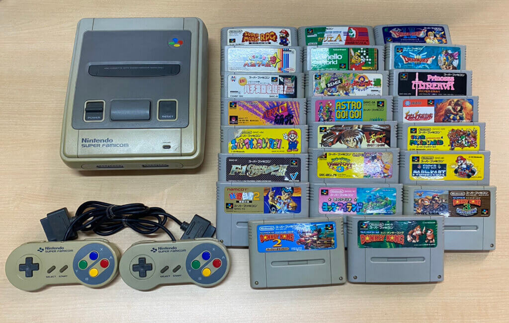 SFC本体、コントローラー、ソフトを計25点買取しました！