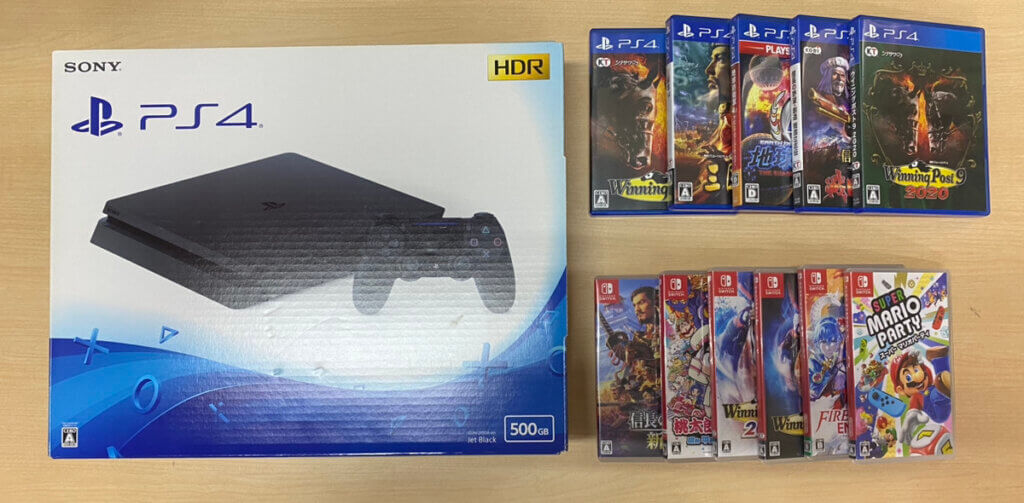 PS4本体、ソフトを計12点買取しました！