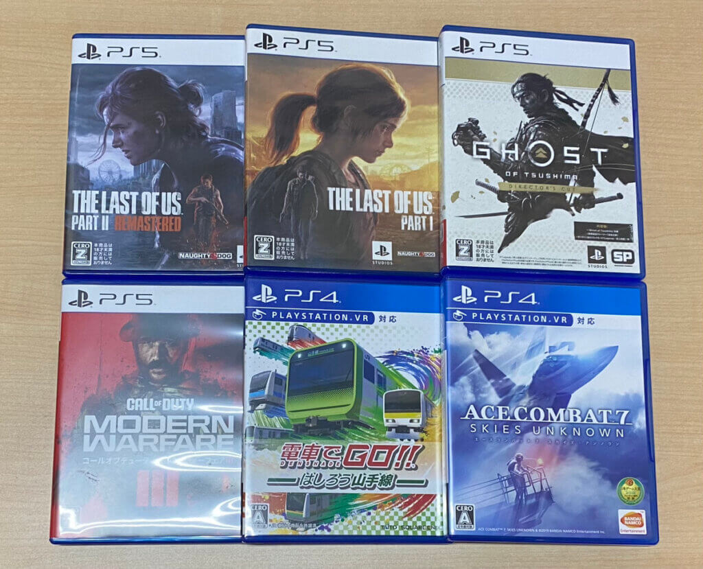 PS5・PS4ソフトを計6点買取しました！