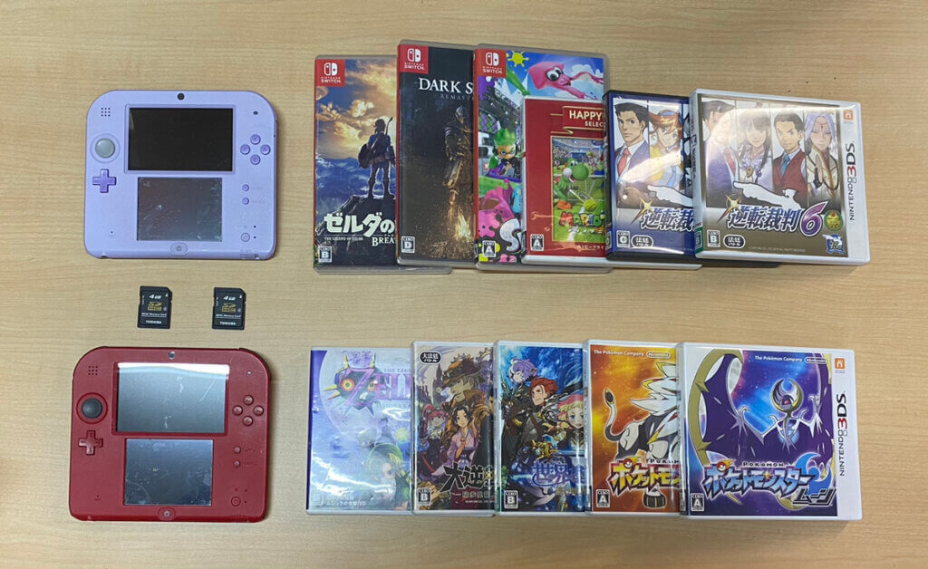 2DS本体、周辺機器、ソフトを計15点買取しました！