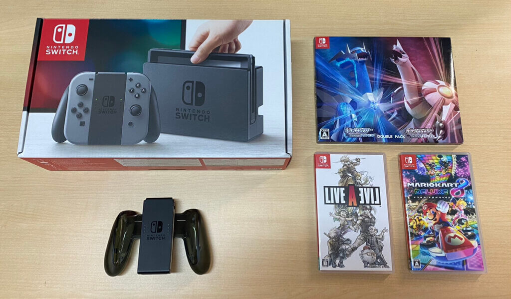Switch本体、周辺機器、ソフトを計6点買取しました！