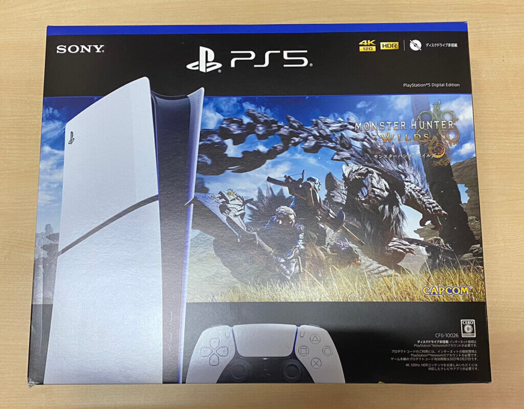 PlayStation 5 デジタル・エディション (CFI-2000)モンスターハンターワイルズ” 同梱版を買取しました！
