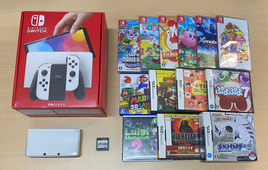 Switch (有機ELモデル) ホワイト、ソフトを計16点買取しました！