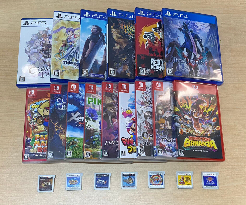 Switch2・Switch・PS5・PS4・3DSソフトを計22点買取しました！
