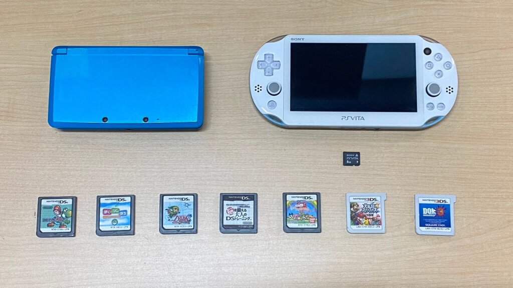 3DS本体、PSVita本体、周辺機器、ソフトを計10点買取しました！