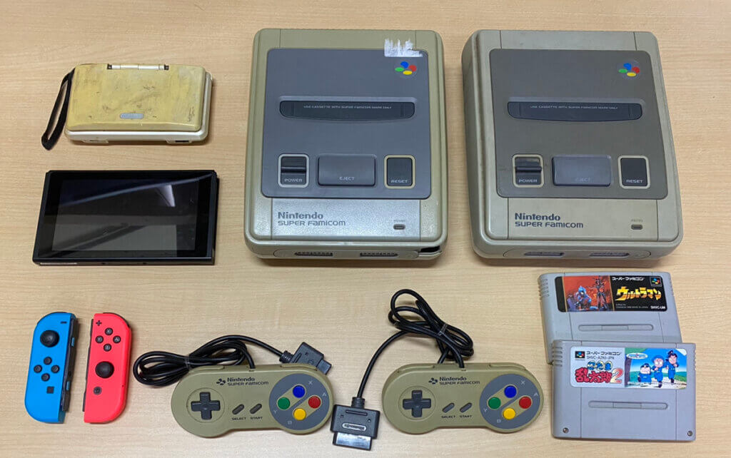 スーパーファミコン 本体、Switch 本体、DS 本体、コントローラー、周辺機器、ソフトを計10点買取しました！