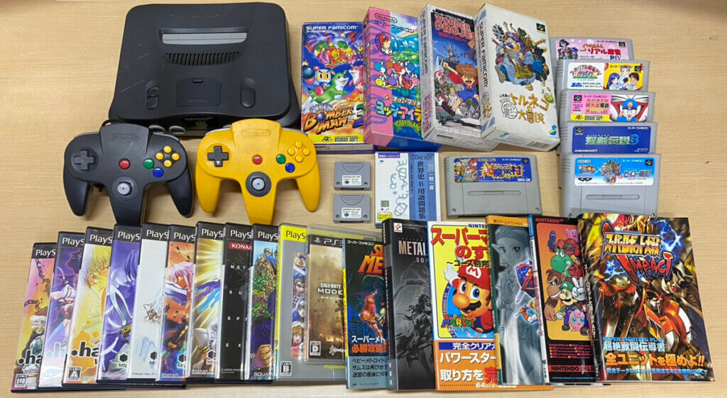 NINTENDO64 本体、コントローラー、周辺機器、ソフトを計33点買取しました！