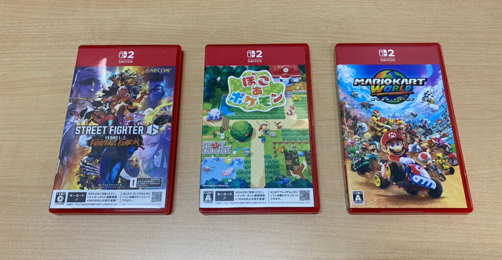 Switch2ソフトを計3点買取しました！