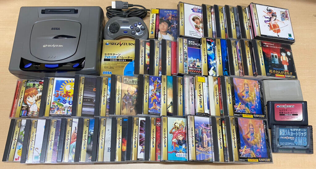 セガサターン 本体、コントローラー、ソフトを計50点買取しました！