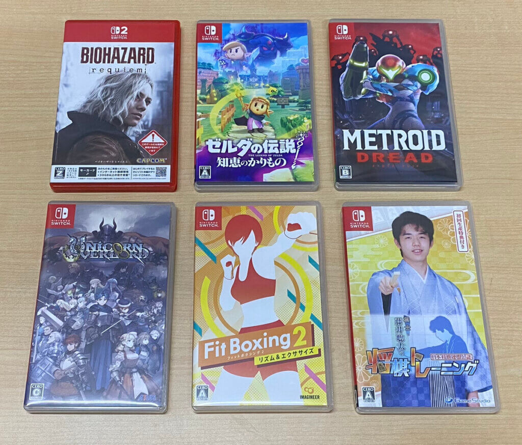 Switch2、Switchソフトを計6点買取しました！