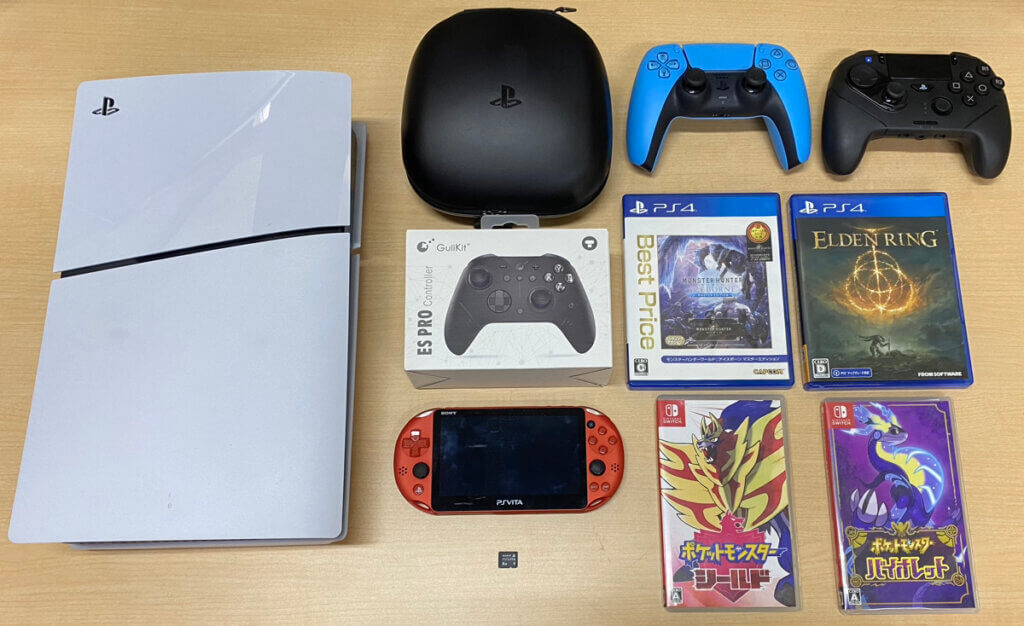 PS5 本体、PSVita 本体、コントローラー、ソフトを計11点買取しました！