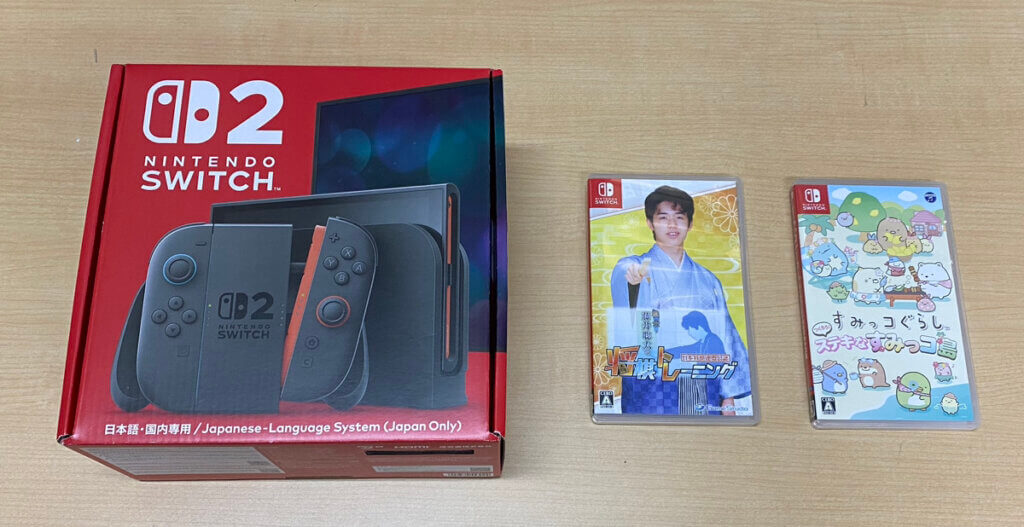 Switch2 本体（日本語・国内専用）、ソフトを計3点買取しました！