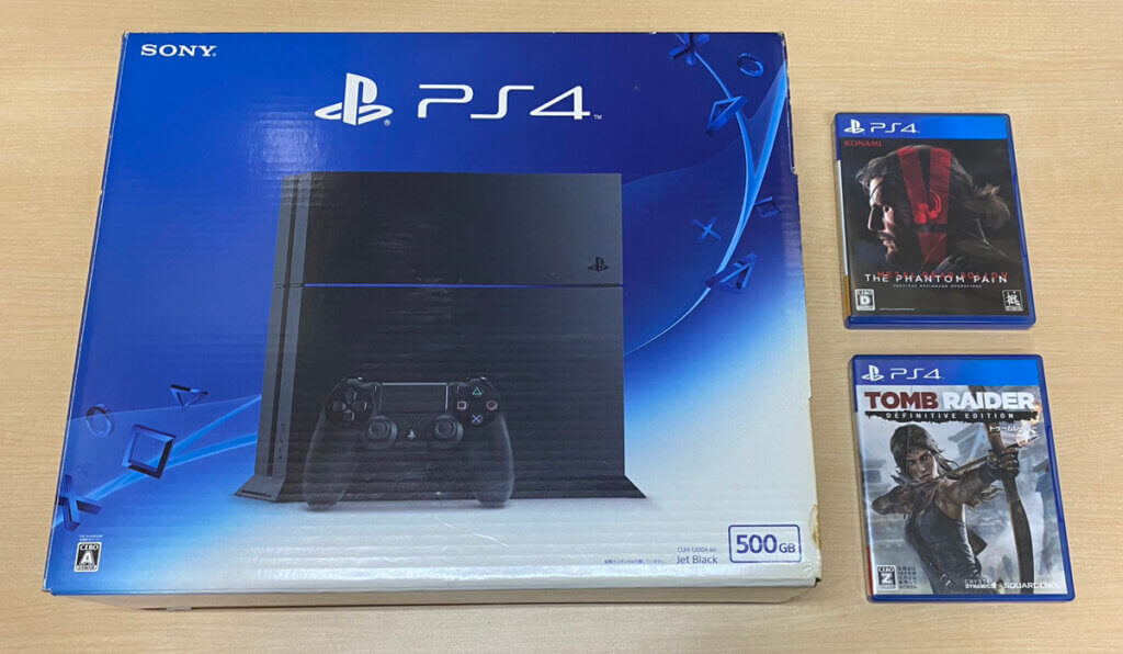 PS4 本体、ソフトを計3点買取しました！
