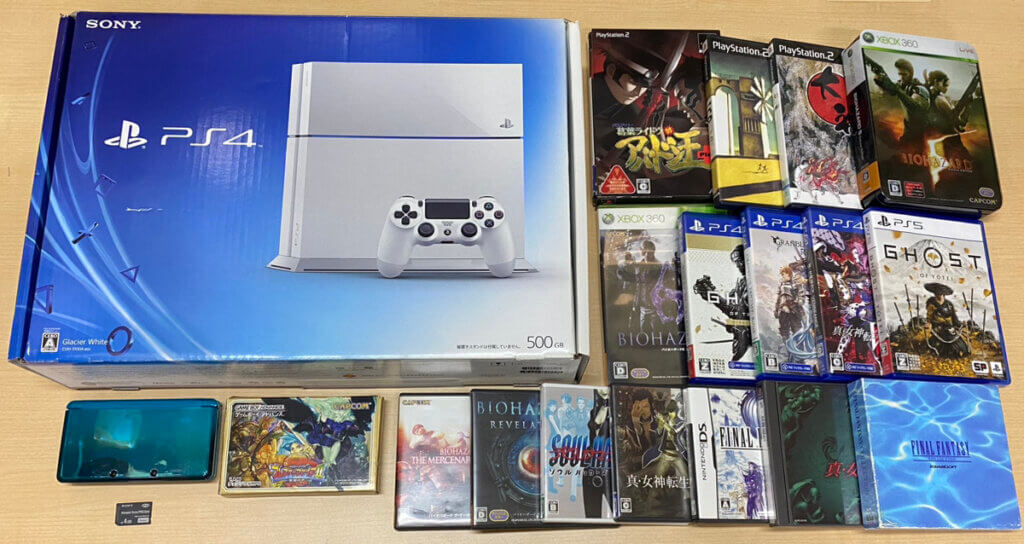 PS4 本体、3DS 本体、周辺機器、ソフトを計20点買取しました！