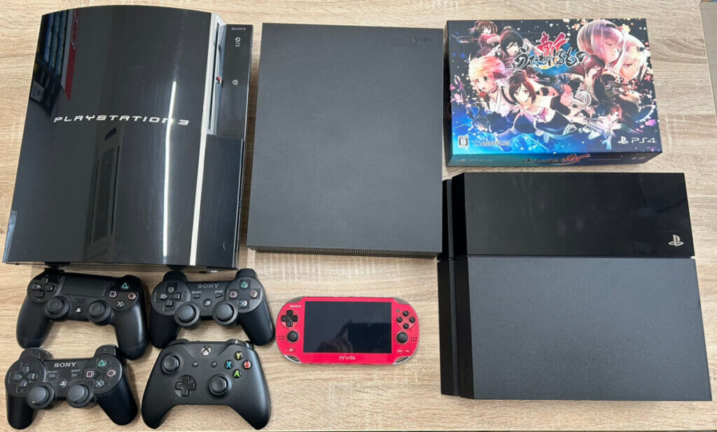 PS4、Xbox、PS3、PSVita本体、コントローラー、ソフト等を計9点買取しました！