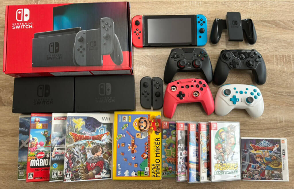Switch本体、コントローラー、ドック、ソフト等を計24点買取しました！