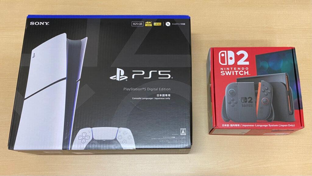 PS5 本体 デジタル・エディション、Switch2 本体（日本語・国内専用）を計2点買取しました！