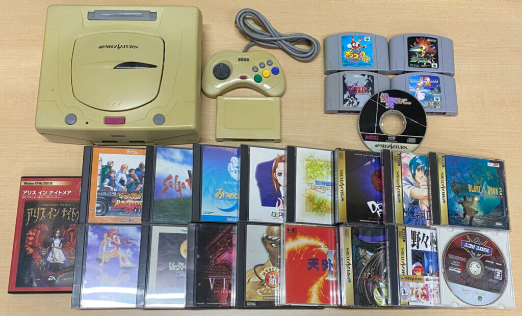 セガサターン 本体、コントローラー、周辺機器、ソフトを計25点買取しました！