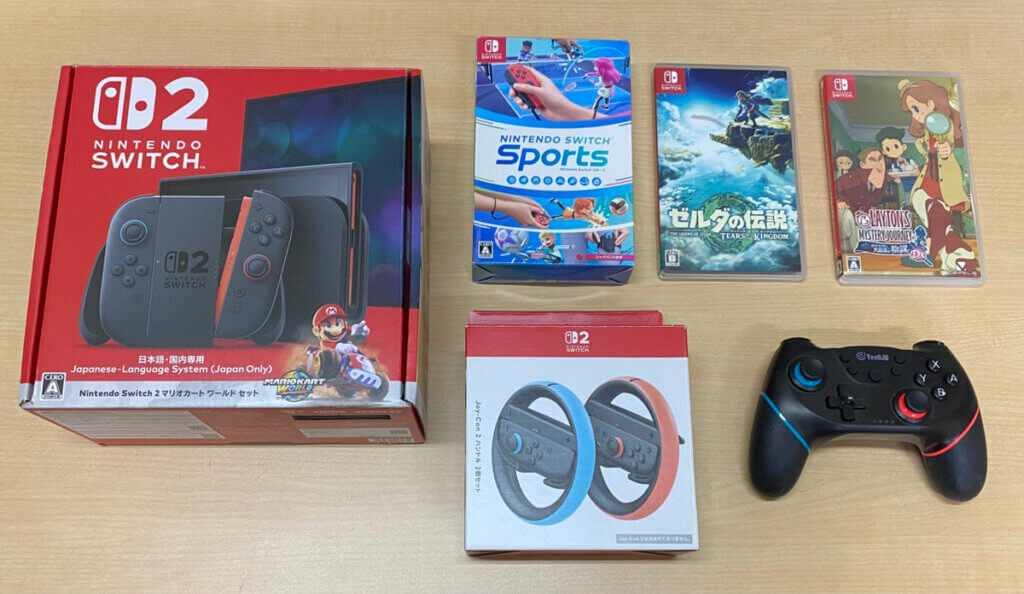 Switch2 本体（日本語・国内専用）マリオカートワールド セット、コントローラー、周辺機器、ソフトを計6点買取しました！