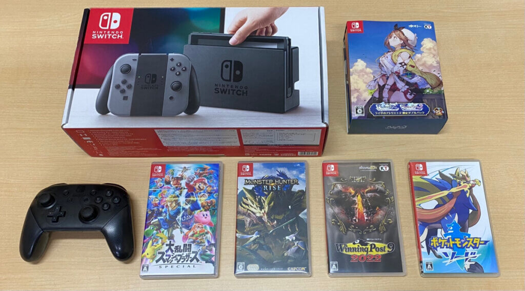 Switch 本体、コントローラー、ソフトを計7点買取しました！