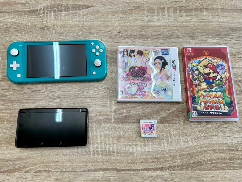 Switch Lite本体、3DS本体、3DSソフト等を計5点買取しました！