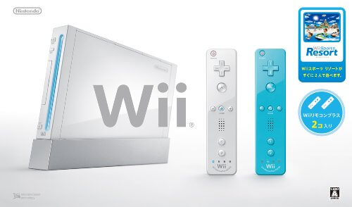 Wii本体 (シロ) Wiiリモコンプラス2個、Wiiスポーツリゾート同梱